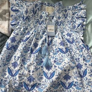 STS Blue Floral Women's Blouse